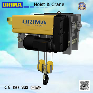 Brima 3.2吨9m欧式单梁钢丝绳电动龙门架行车葫芦